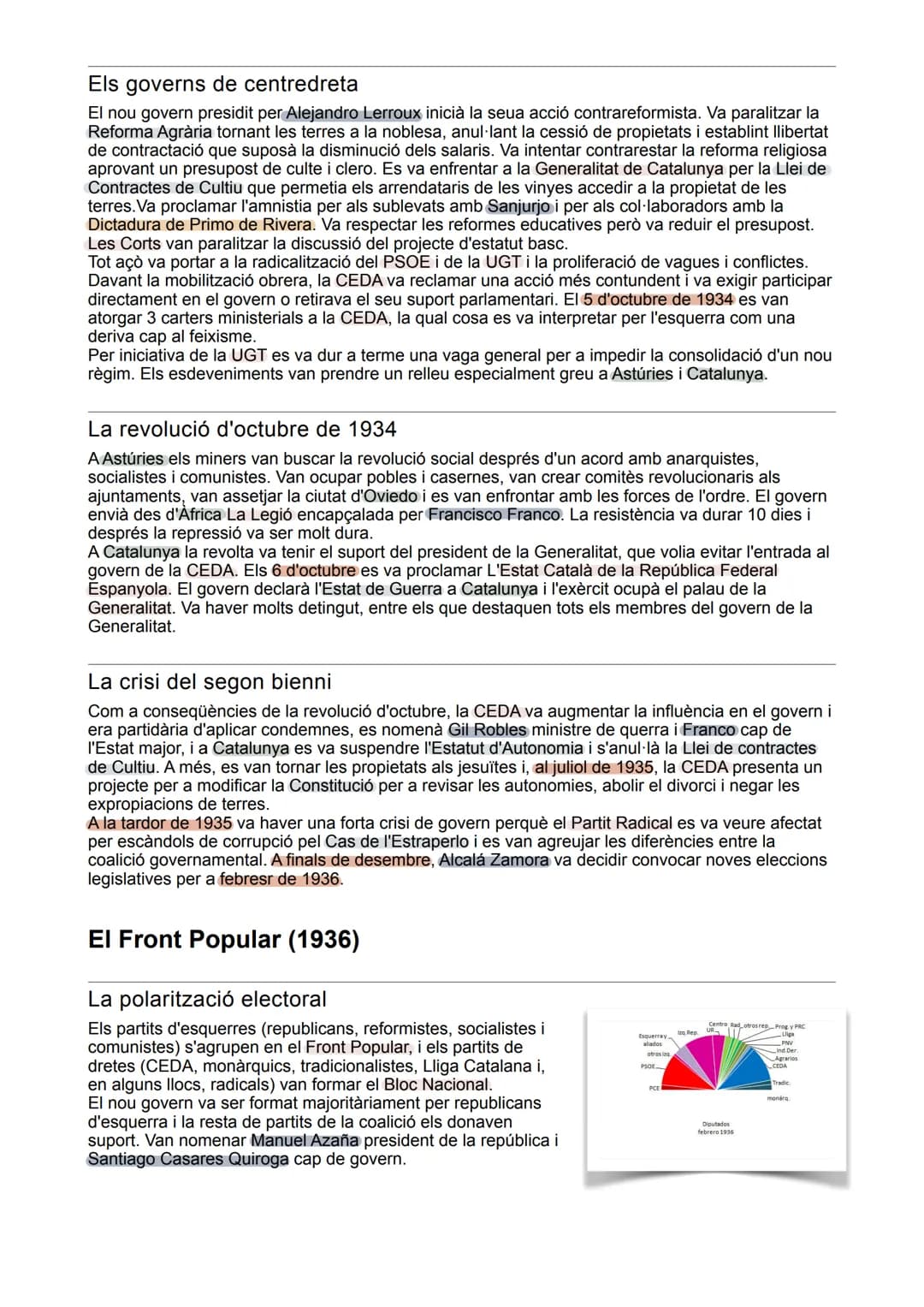 La Segona República (1931-1936)
La proclamació de la República
El 12 d'abril de 1931, es celebren eleccions municipals amb un augment de la 