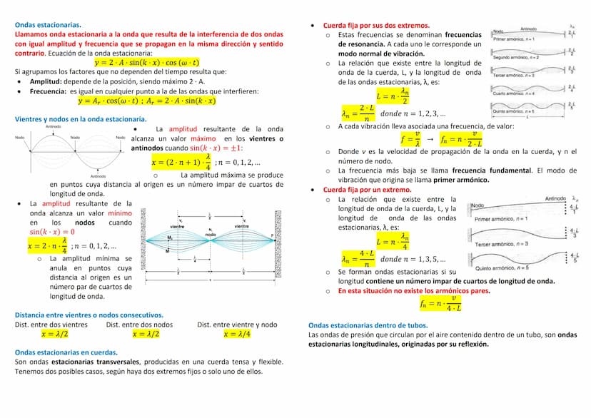 Fenómenos Ondulatorios. Frente de Onda y rayos.
Toda onda transmite una perturbación periódica que va alcanzando, los puntos
del medio donde