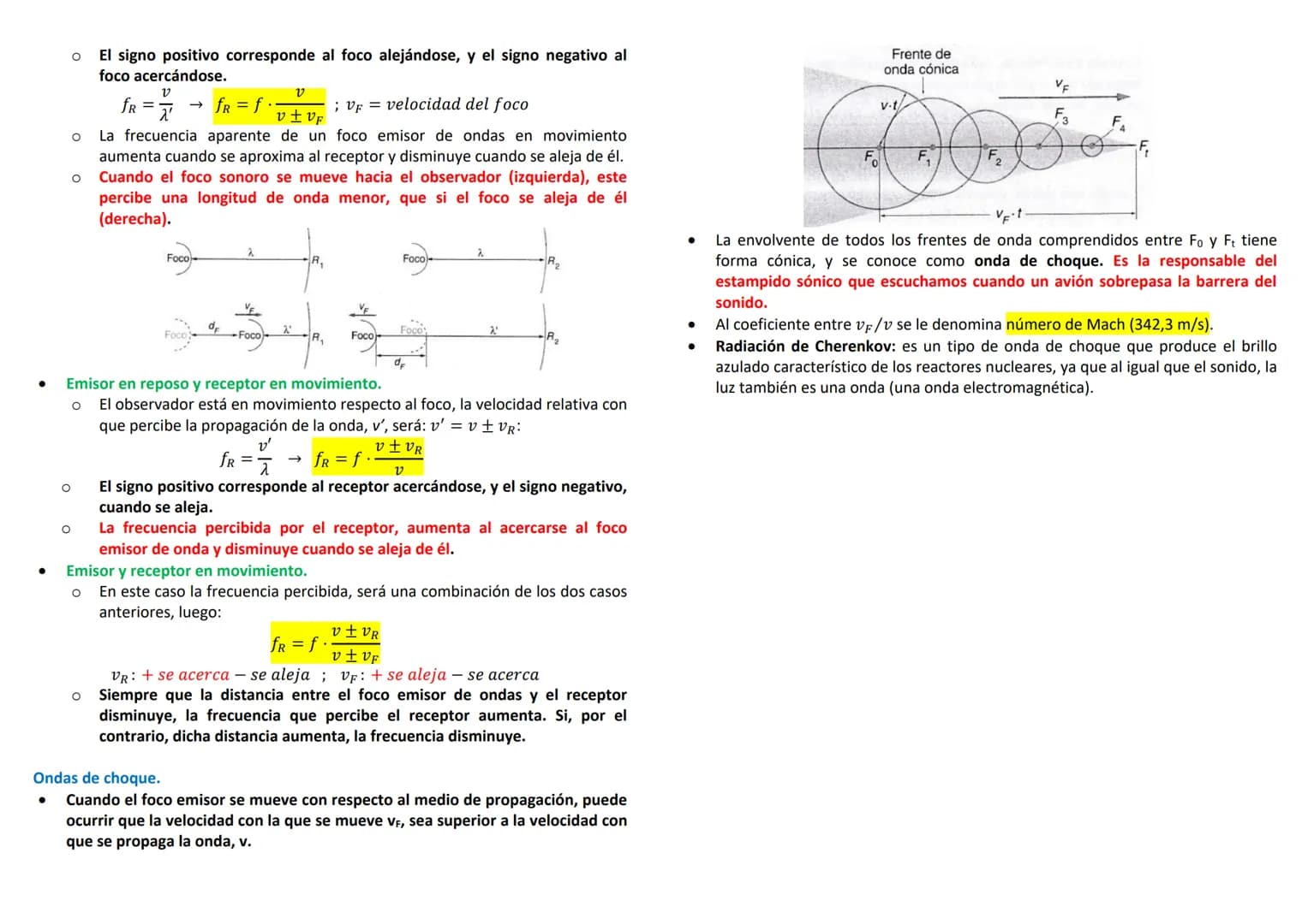 Fenómenos Ondulatorios. Frente de Onda y rayos.
Toda onda transmite una perturbación periódica que va alcanzando, los puntos
del medio donde