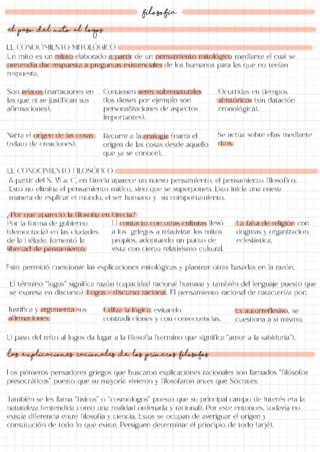Que es la filosofía? Comienzos