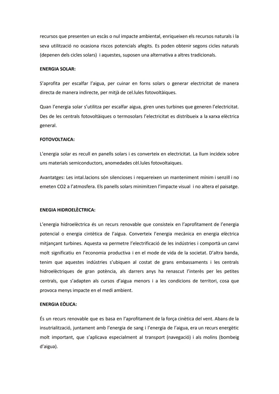 # EL MEDI I LA SOCIETAT

1. RECURSOS NATURALS

Concepte: Són tots aquells béns que la humanitat pot obtenir de la natura per tal de cobrir l