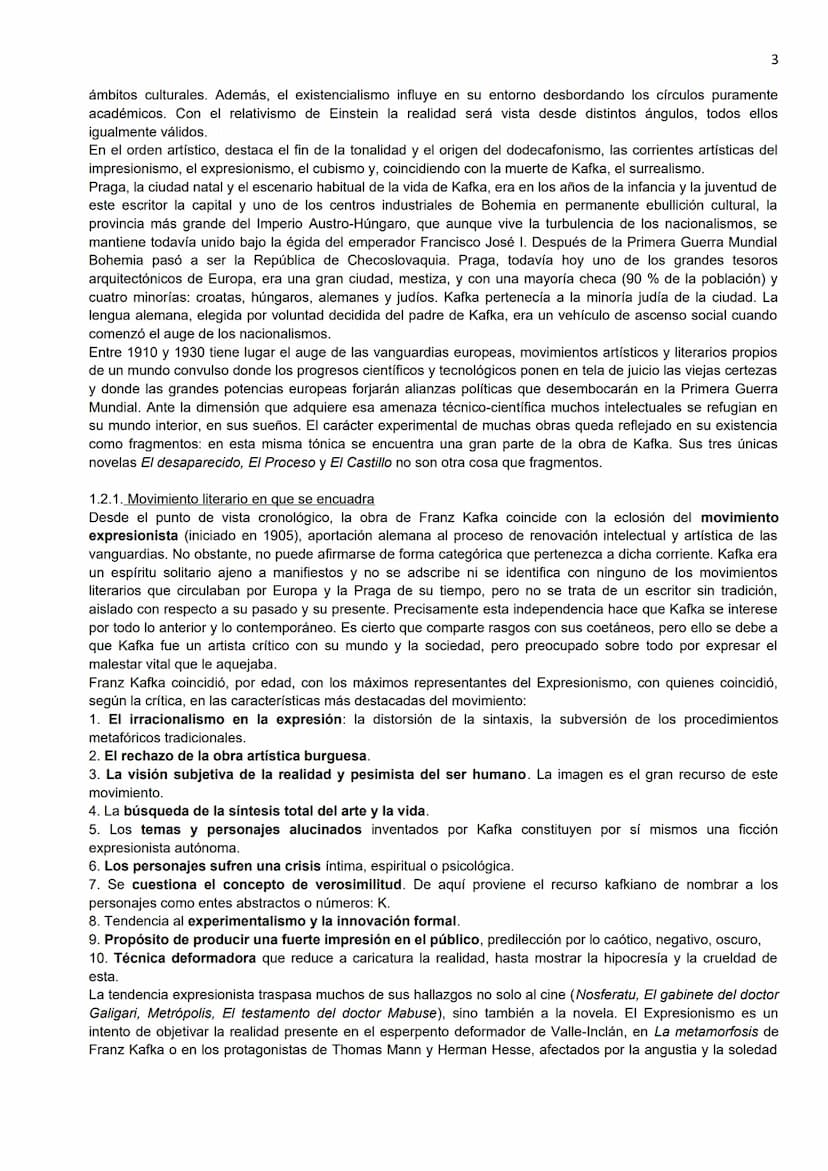 KAFKA: LA METAMORFOSIS
O. Comentario introductorio de la obra
1
Franz Kafka (1883-1924), escritor judío de lengua alemana y técnico en segur