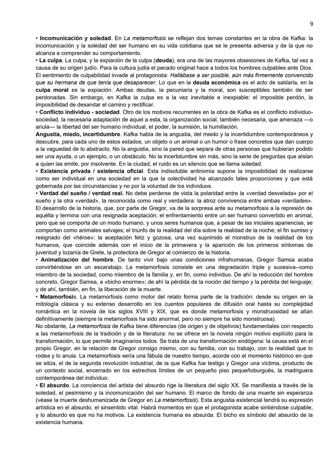 KAFKA: LA METAMORFOSIS
O. Comentario introductorio de la obra
1
Franz Kafka (1883-1924), escritor judío de lengua alemana y técnico en segur