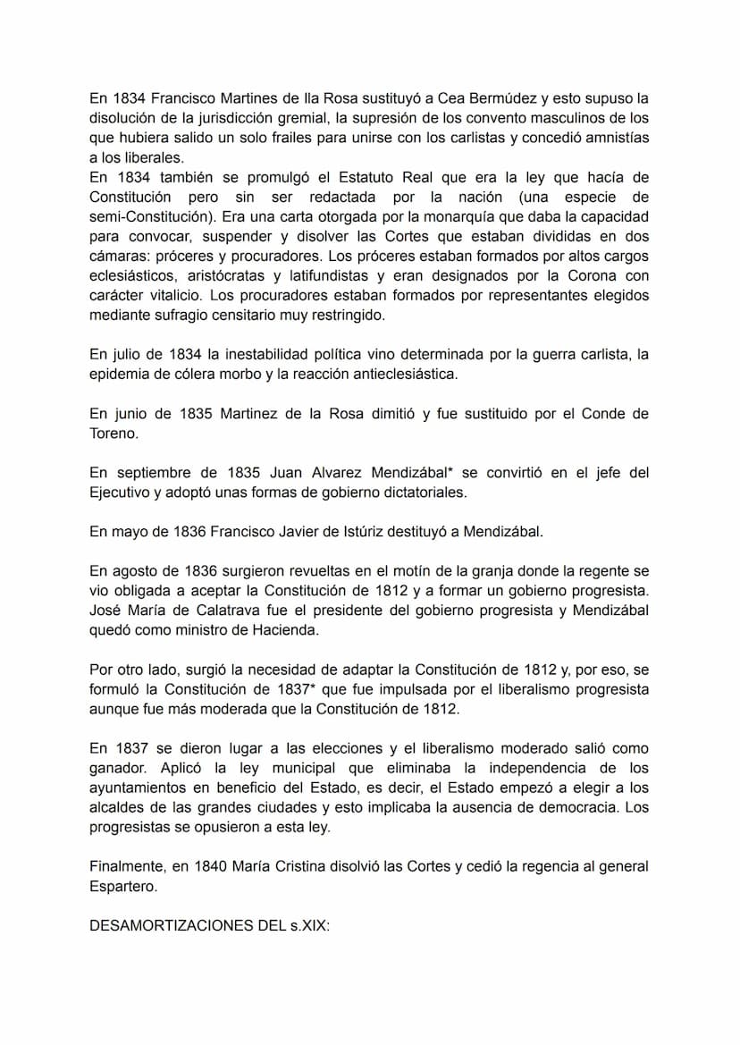 CONSTRUCCIÓN DEL ESTADO LIBERAL (1833-1874)
REINADO DE ISABEL II:
El reinado de Isabel II estuvo dividido en dos etapas, la primera etapa ha