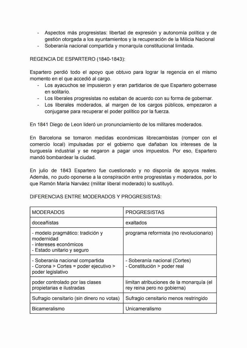 CONSTRUCCIÓN DEL ESTADO LIBERAL (1833-1874)
REINADO DE ISABEL II:
El reinado de Isabel II estuvo dividido en dos etapas, la primera etapa ha