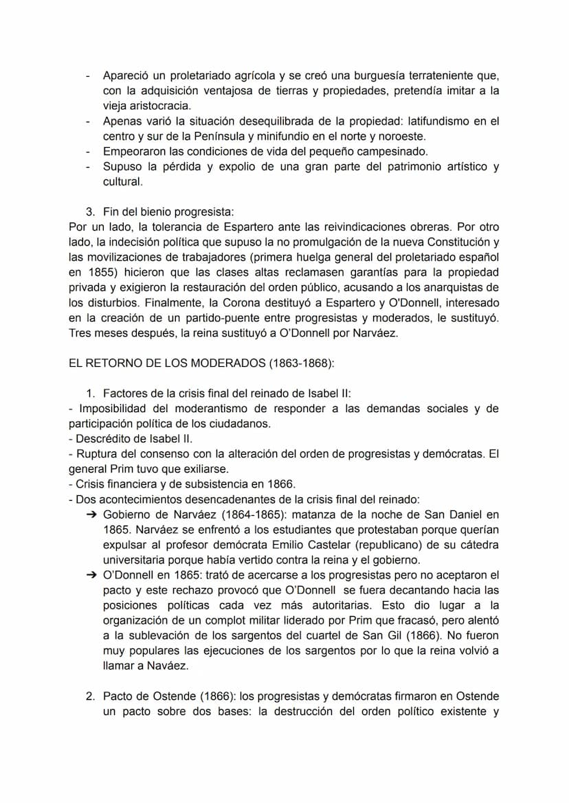 CONSTRUCCIÓN DEL ESTADO LIBERAL (1833-1874)
REINADO DE ISABEL II:
El reinado de Isabel II estuvo dividido en dos etapas, la primera etapa ha