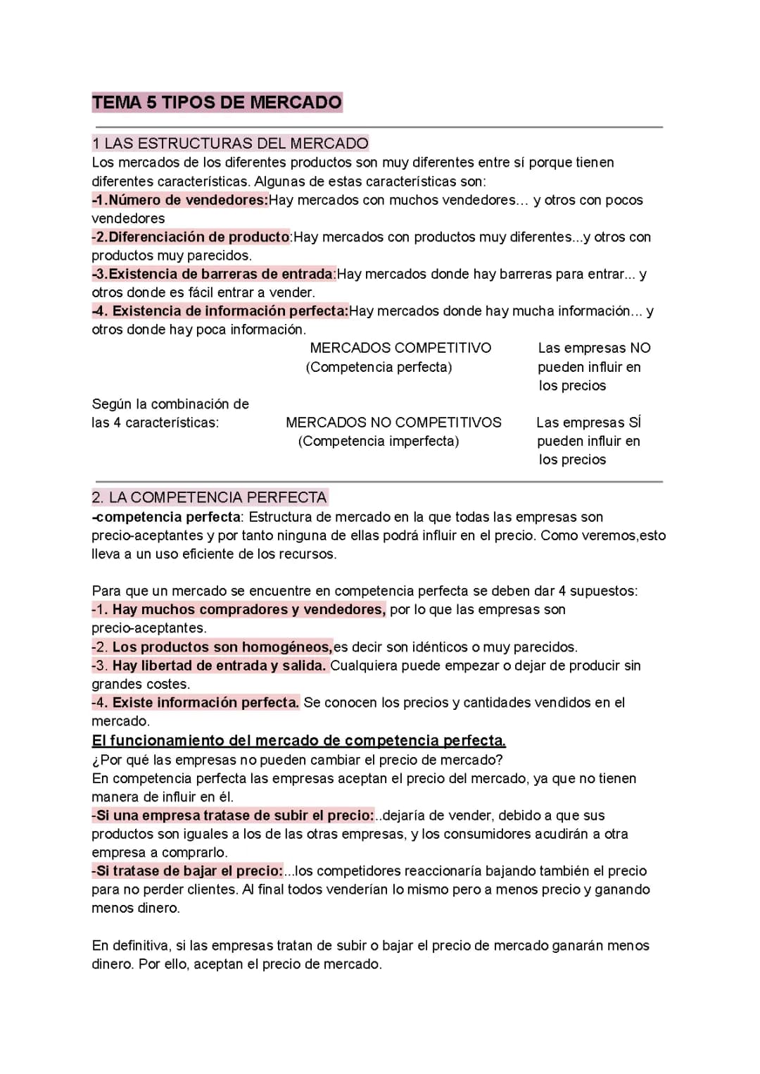 Tipos de Mercado: Competencia Perfecta, Imperfecta, Monopolio y Oligopolio - Ejemplos en España