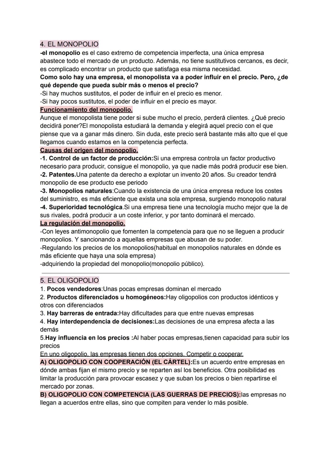 TEMA 5 TIPOS DE MERCADO
1 LAS ESTRUCTURAS DEL MERCADO
Los mercados de los diferentes productos son muy diferentes entre sí porque tienen
dif