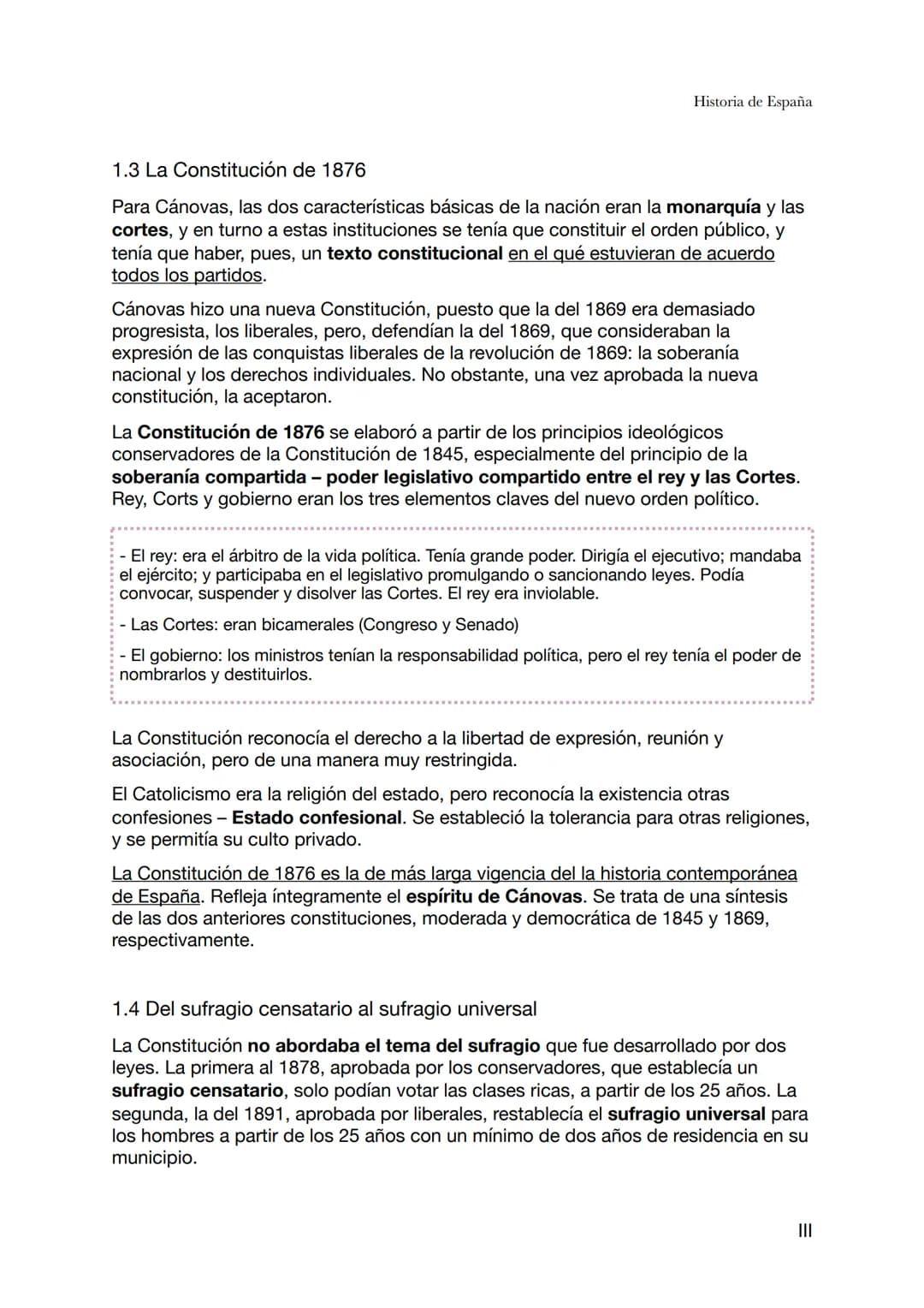 Historia de España
Tema 4 - La Restauración (1ª parte de la Restauración: 1874-1898)
La restauración de Borbón en España el 1874 dio nombre 