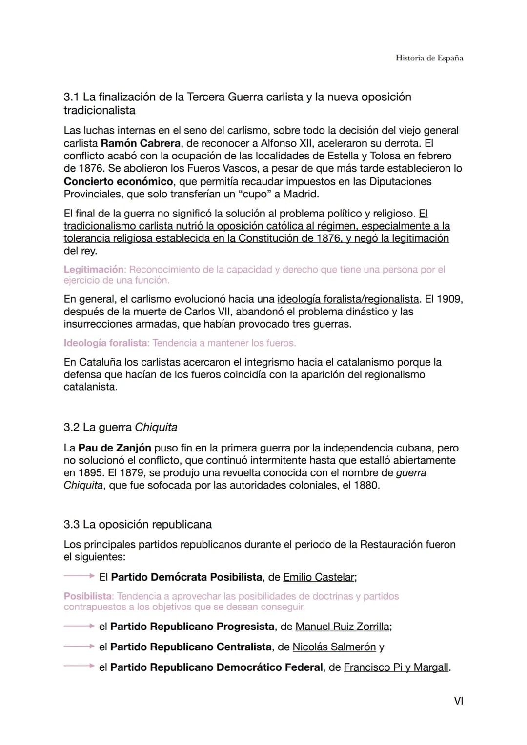 Historia de España
Tema 4 - La Restauración (1ª parte de la Restauración: 1874-1898)
La restauración de Borbón en España el 1874 dio nombre 