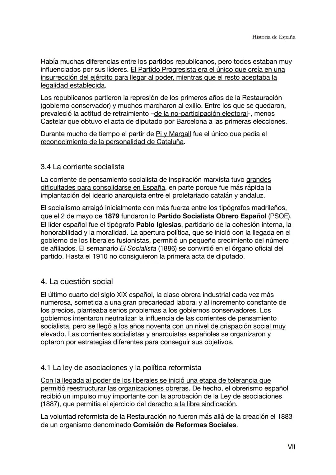 Historia de España
Tema 4 - La Restauración (1ª parte de la Restauración: 1874-1898)
La restauración de Borbón en España el 1874 dio nombre 