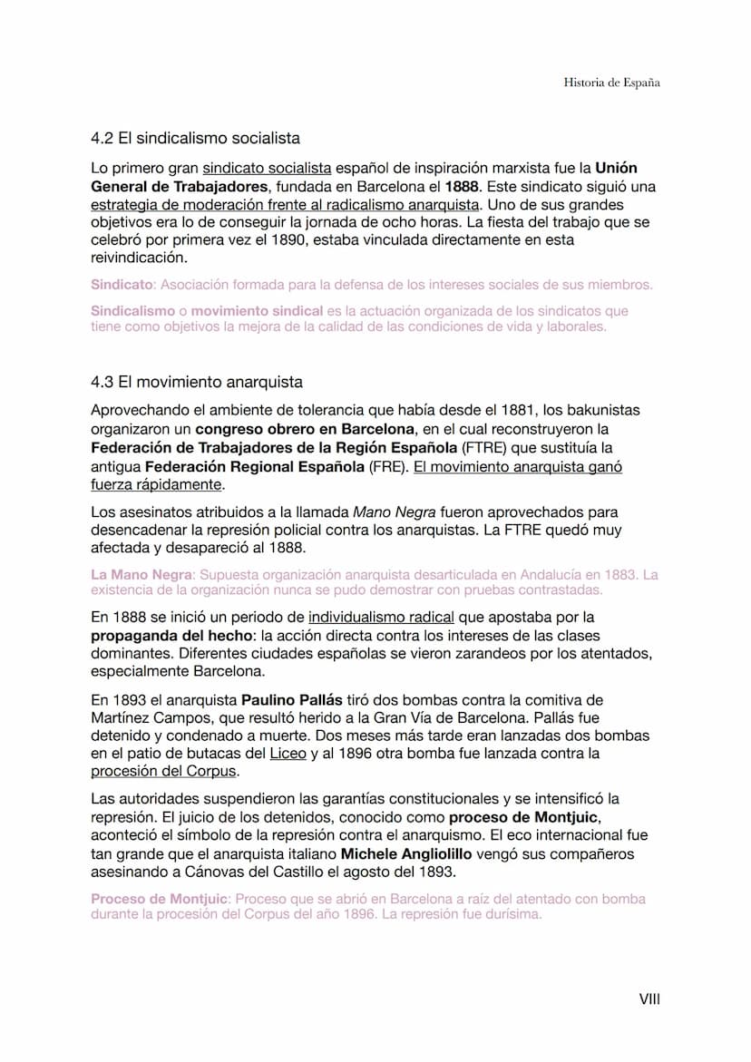 Historia de España
Tema 4 - La Restauración (1ª parte de la Restauración: 1874-1898)
La restauración de Borbón en España el 1874 dio nombre 