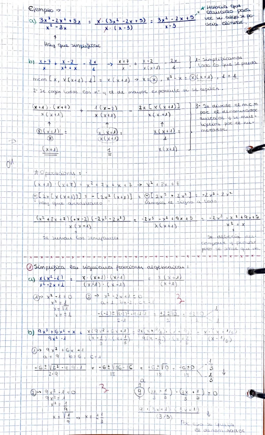 Diviértete Simplificando Fracciones y Expresiones Algebraicas con Ejercicios Resueltos