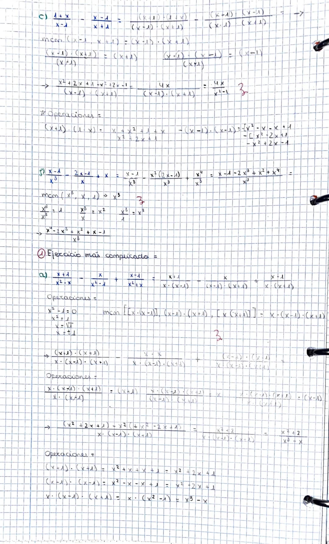 ou
Ejempeo
a) 3x³-2x² + 5x
x²-3x
-b) x + 7
X
-7
Hay que simperficac
+
(X+1) (X+7)
X (x+1)
↑
3
mem X, X (x-1)
-2° Se cogen lodos los nº
T
(a)