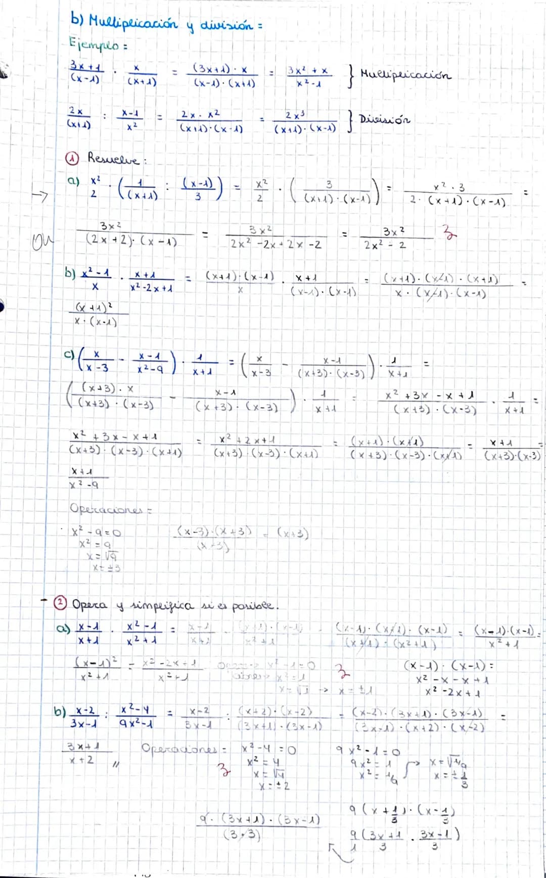 ou
Ejempeo
a) 3x³-2x² + 5x
x²-3x
-b) x + 7
X
-7
Hay que simperficac
+
(X+1) (X+7)
X (x+1)
↑
3
mem X, X (x-1)
-2° Se cogen lodos los nº
T
(a)