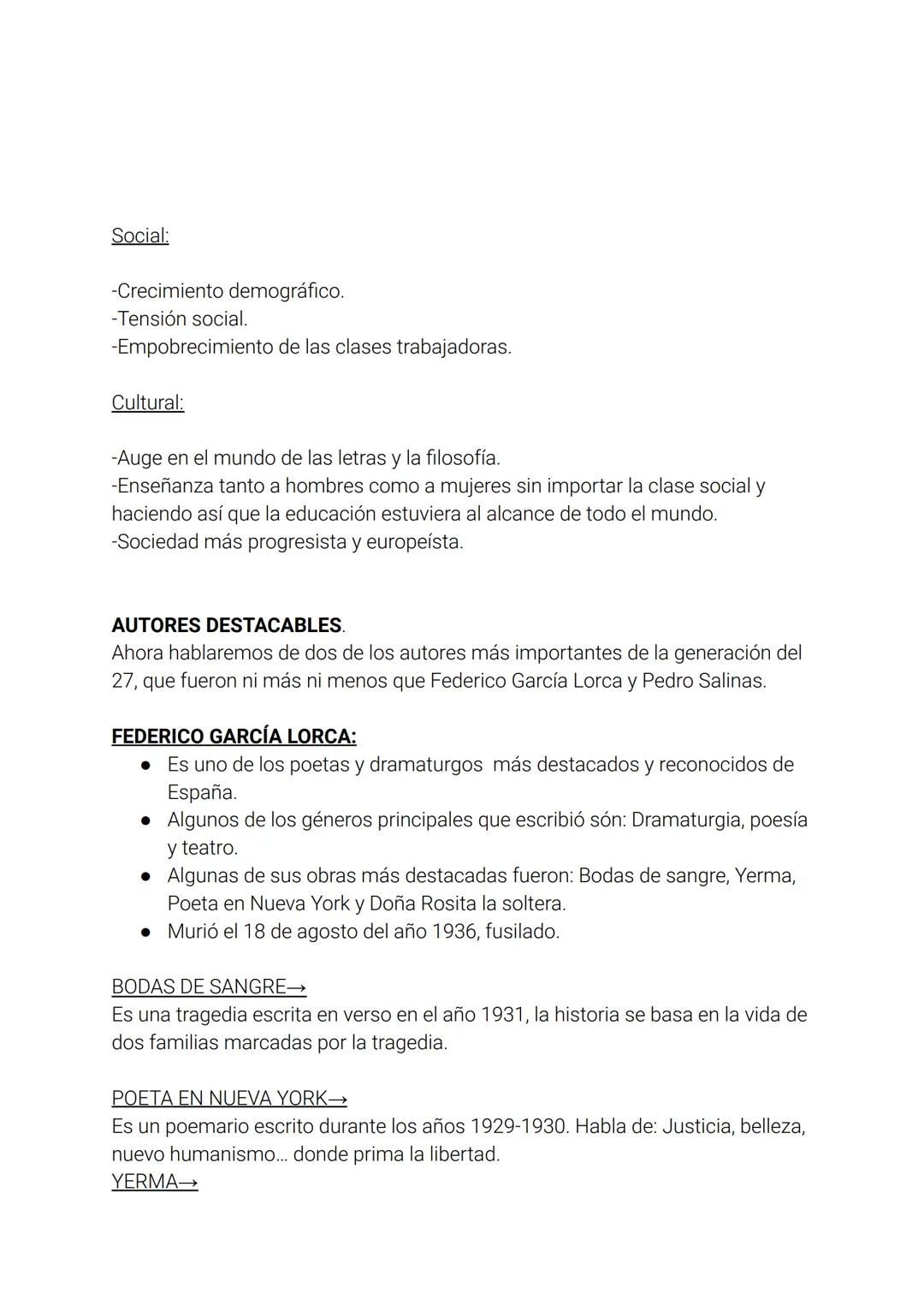 LA GENERACIÓN DEL 27 ÍNDICE
-Breve introducción.
-Características principales.
-Contexto histórico, social y cultural.
-Obras y autores dest