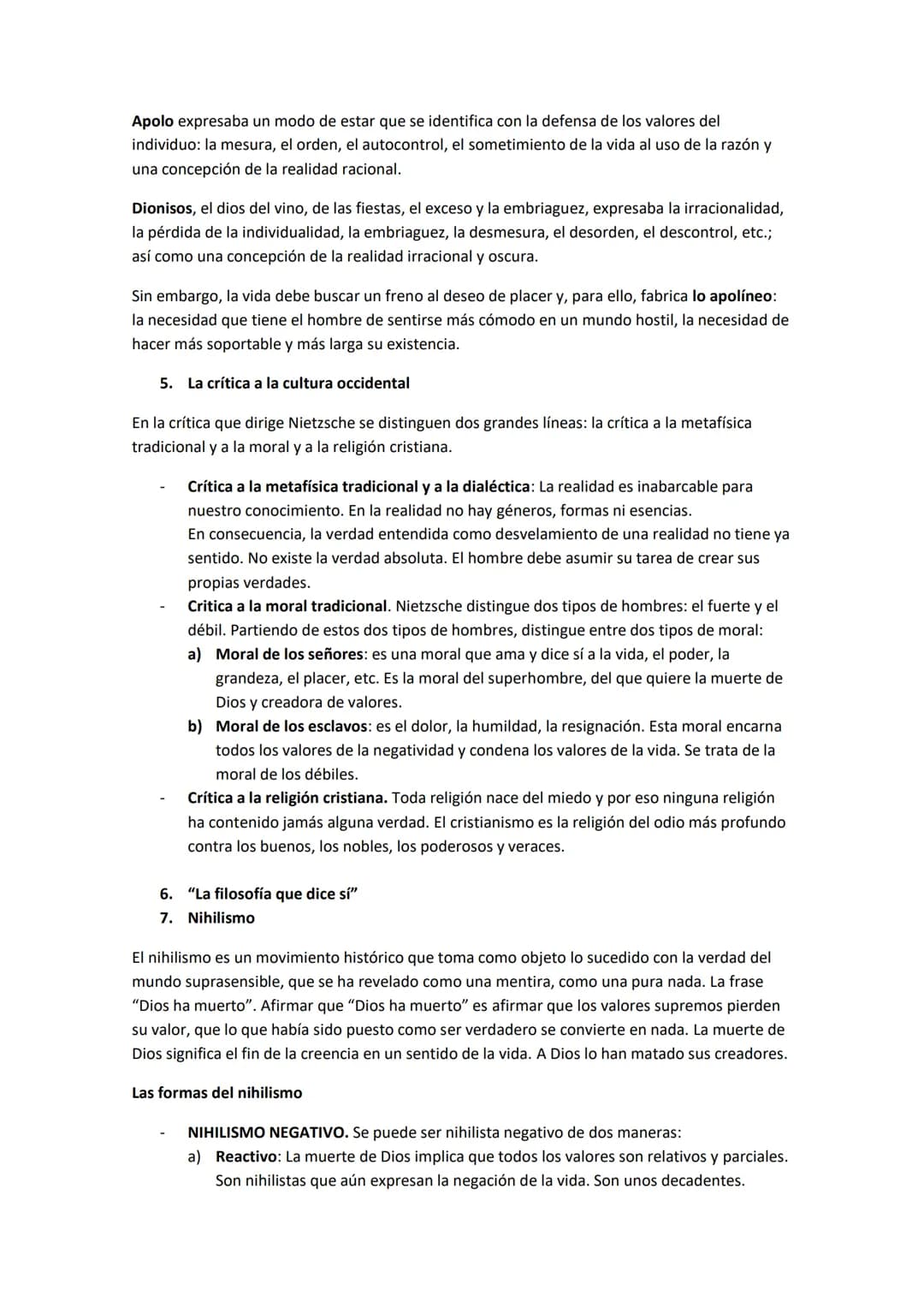 NIETZSCHE
1. Etapas de la filosofía de Nietzsche
Aunque no resulta sencillo, es habitual distinguir cuatro periodos en su pensamiento:
1. Pe