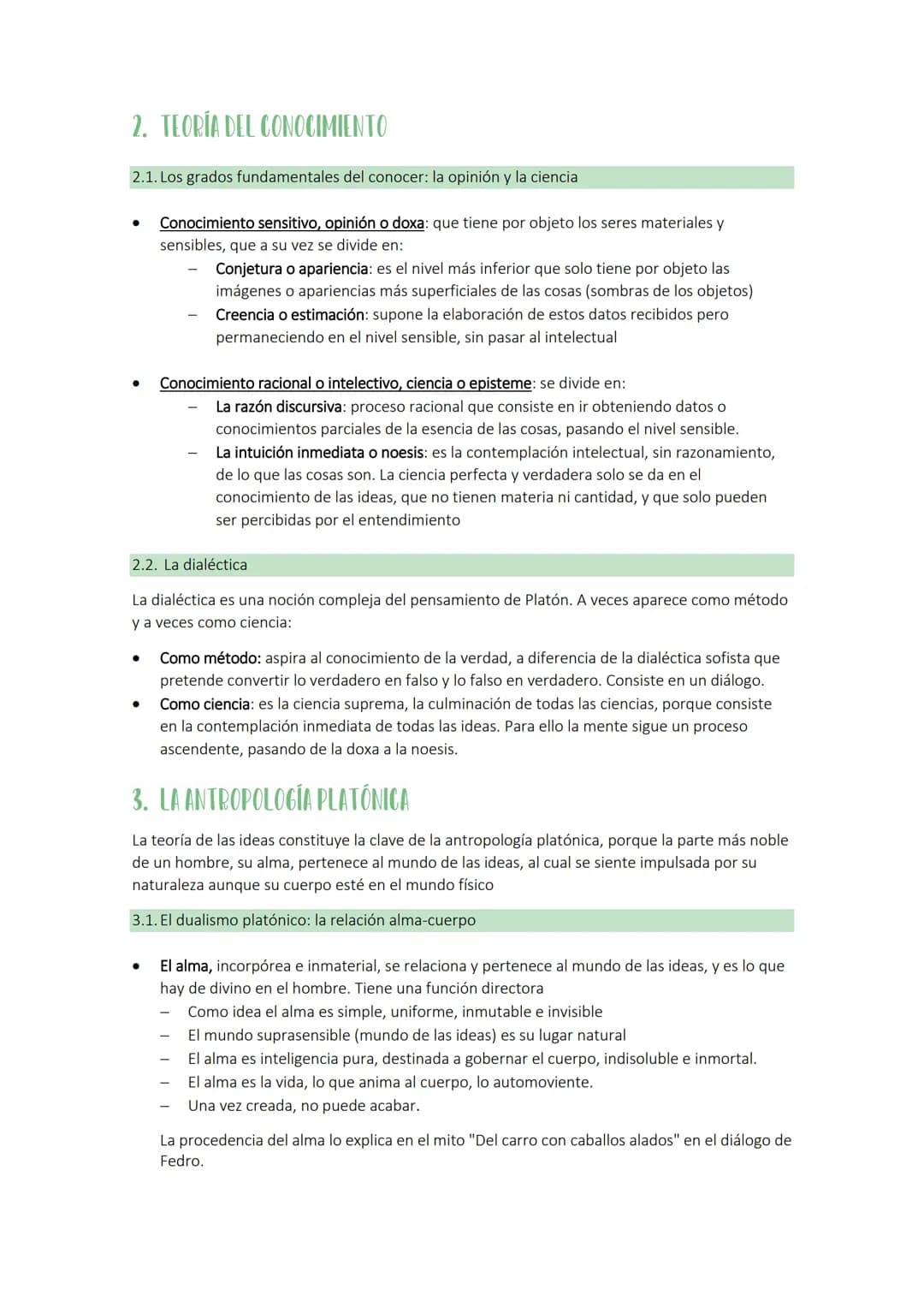 TEMA 2: LA FILOSOFÍA DE PLATÓN
1. LA TEORÍA DE LAS IDEAS. METAFÍSICA PLATÓNICA
1.1. Finalidad
La teoría de las ideas es el núcleo central y 