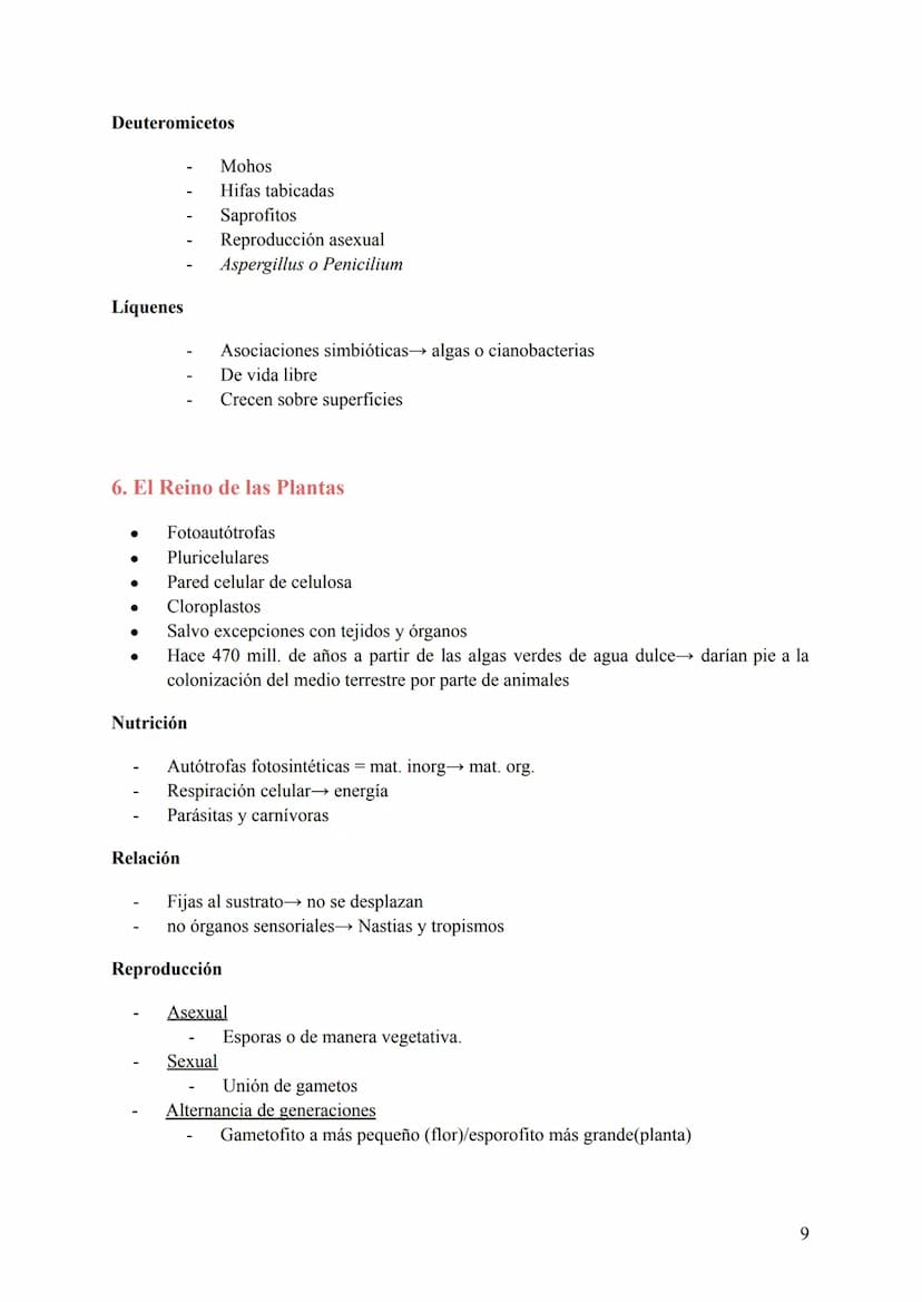 T-6: La Clasificación de la Vida
1. Cómo se clasifican los seres vivos
Para estudiar todas las especies conviene clasificarlas de una manera