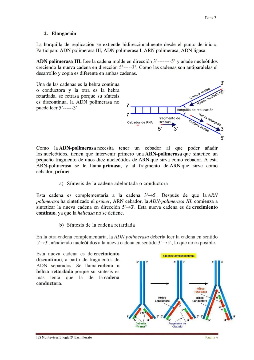 Tema 7 Reproducción Celular
I.
Ciclo Celular
El ciclo celular es un conjunto ordenado de sucesos que conducen al crecimiento de
la célula y 