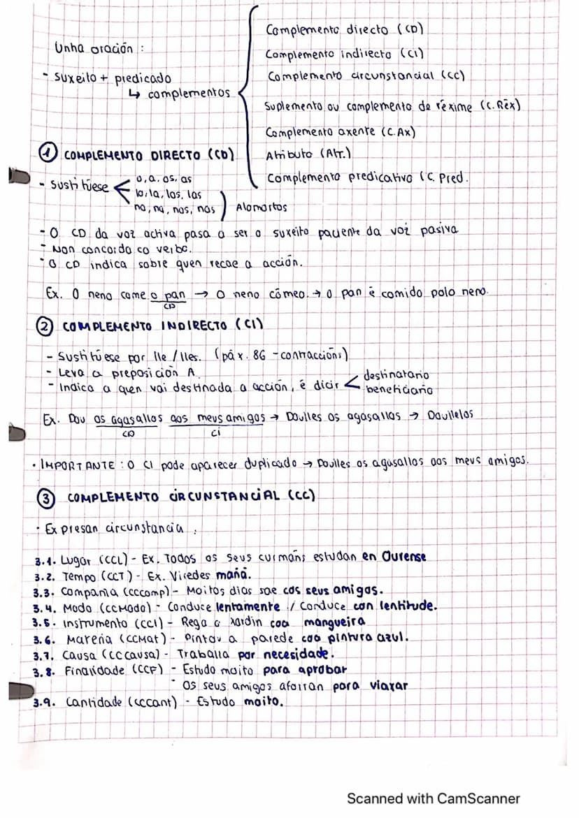 o suxeito é o predicado:
•
Oración
ten suxeito e predicaido
ten como núcleo do predicado o verbo
Dentro do predicado temos o núclea (verbo) 