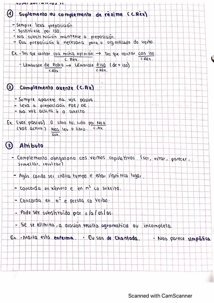 o suxeito é o predicado:
•
Oración
ten suxeito e predicaido
ten como núcleo do predicado o verbo
Dentro do predicado temos o núclea (verbo) 