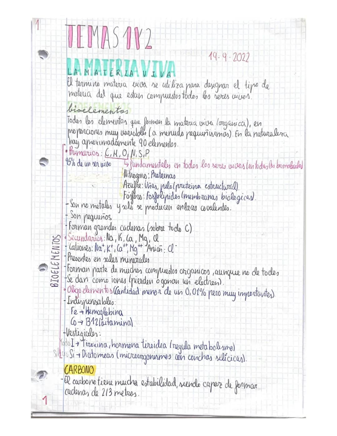 Bioelementos y Biomoléculas 2 Bachillerato: Agua y Sales Minerales para Niños
