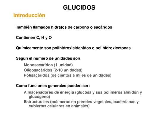 Know GLUCIDOS thumbnail