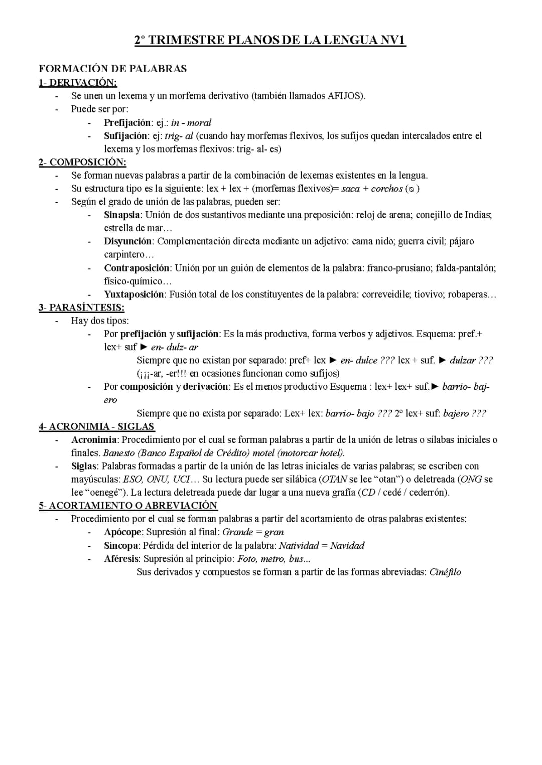 Formación de Palabras y Análisis Morfológico con Ejemplos Divertidos