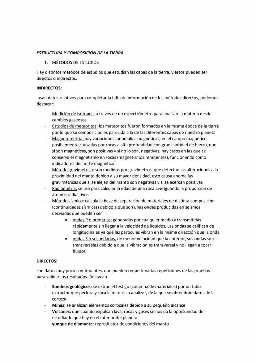 ESTRUCTURA Y COMPOSICIÓN DE LA TIERRA.
DINÁMICA LITOSFÉRICA
Trabajo GEOLOGÍA INDICE
ESTRUCTURA Y COMPOSICION DE LA TIERRA
Métodos de estudio