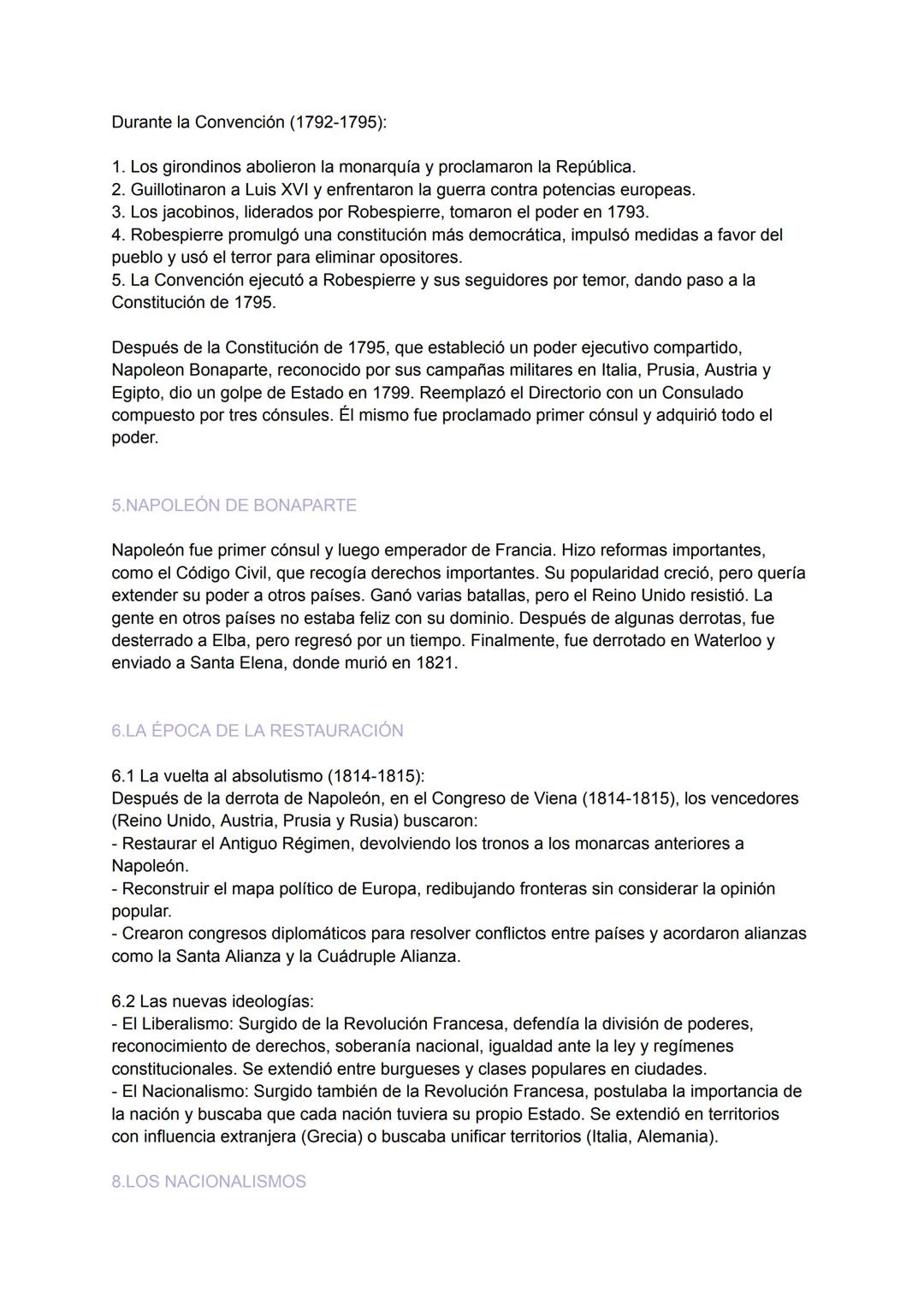 1.PROCESOS REVOLUCIONARIOS
Las ideas ilustradas no solucionaron los problemas del antiguo régimen, por lo que
ocurrieron revoluciones(cambio
