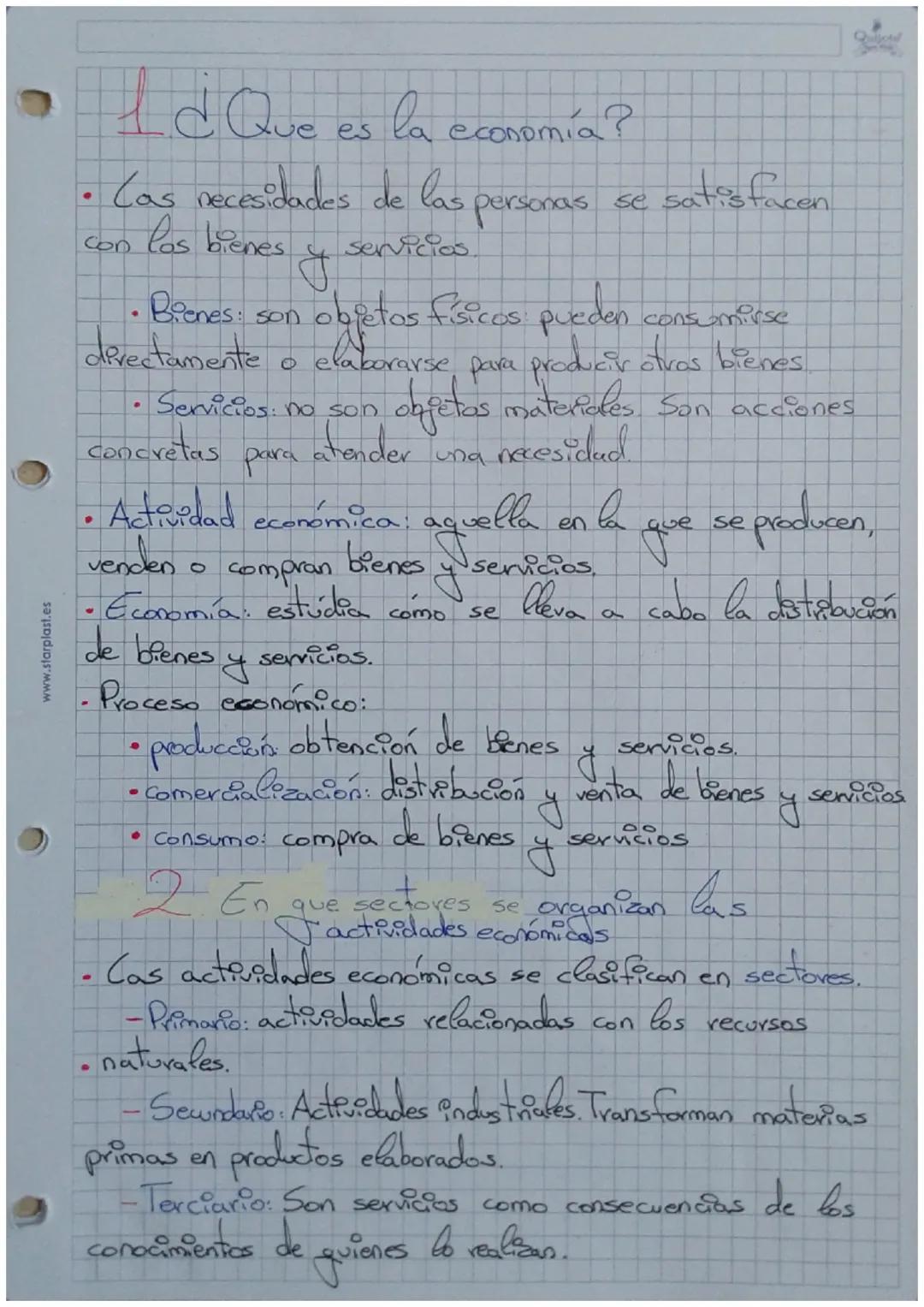 # 1¿Que es la economía?

• Cas necesidades de las personas se satisfacen
con los bienes y servicios

• Bienes: son objetos físicos pueden co