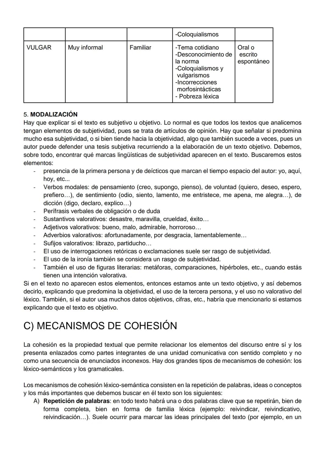 MATERIAL TEÓRICO PARA PREPARAR LA PREGUNTA ADECUACIÓN, COHERENCIA Y
COHESIÓN (15-20 líneas)
Según el coordinador, esta pregunta ha de tratar