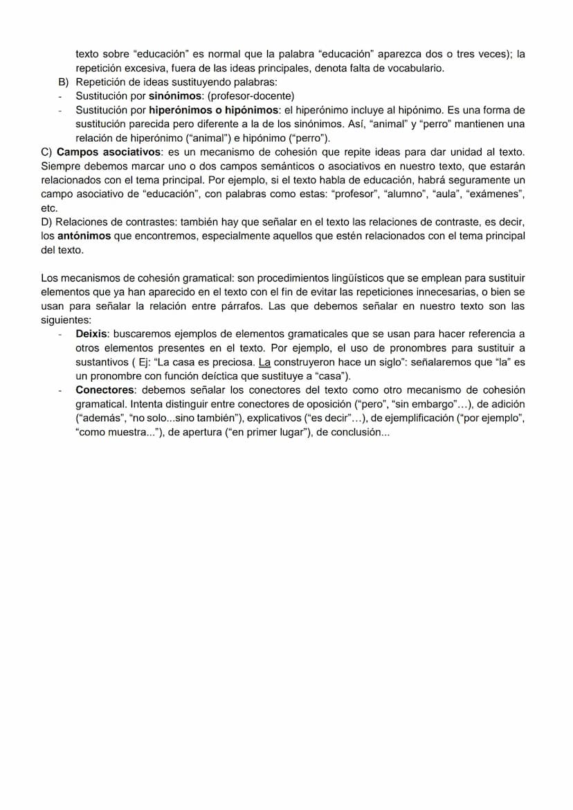 MATERIAL TEÓRICO PARA PREPARAR LA PREGUNTA ADECUACIÓN, COHERENCIA Y
COHESIÓN (15-20 líneas)
Según el coordinador, esta pregunta ha de tratar