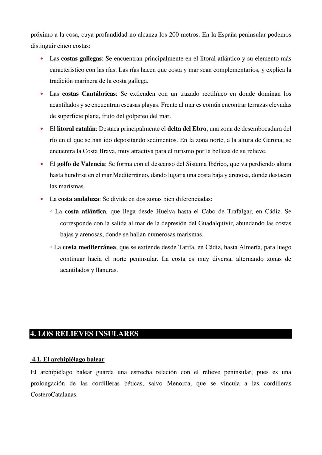 1. CARACTERÍSTICAS GENERALES
1.1. Composición del territorio
España es un estado europeo de tamaño medio, que
mide aproximadamente 500 000 k