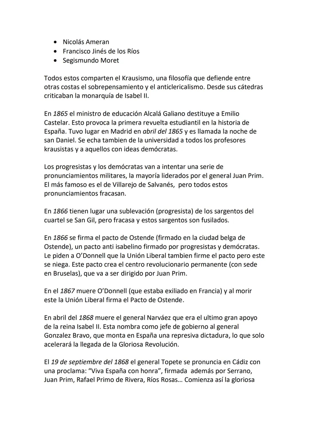BLOQUE 6: LA CONFLICTIVA CONSTRUCCIÓN
DEL ESTADO LIBERAL
6.1. EL REINADO DE ISABEL II (1833-1868): LA PRIMERA
GUERRA CARLISTA. EVOLUCIÓN POL