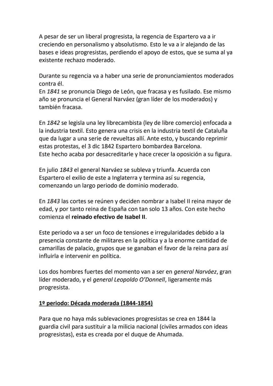 BLOQUE 6: LA CONFLICTIVA CONSTRUCCIÓN
DEL ESTADO LIBERAL
6.1. EL REINADO DE ISABEL II (1833-1868): LA PRIMERA
GUERRA CARLISTA. EVOLUCIÓN POL
