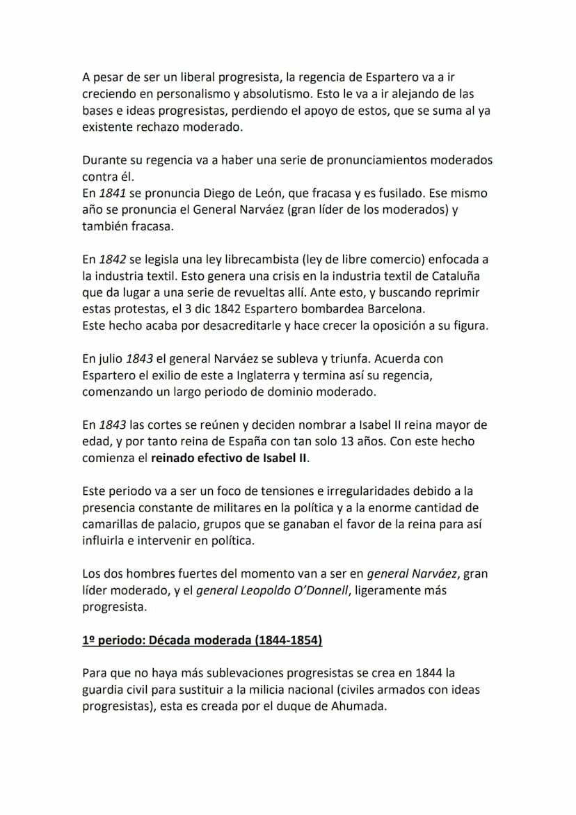 BLOQUE 6: LA CONFLICTIVA CONSTRUCCIÓN
DEL ESTADO LIBERAL
6.1. EL REINADO DE ISABEL II (1833-1868): LA PRIMERA
GUERRA CARLISTA. EVOLUCIÓN POL