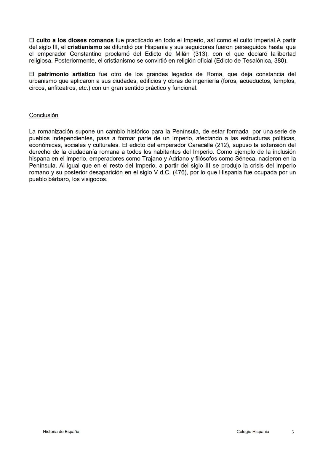 # 1. LA ROMANIZACIÓN

Introducción

La presencia de Roma en la Península Ibérica comenzó a finales del siglo III a.C. (218 a.C.), con el
des