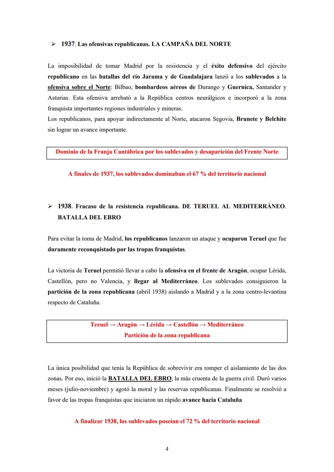 Tema 7
LA GUERRA CIVIL (1936-1939)
Tres epígrafes: Sublevación militar e internacionalización del conflicto - Desarrollo o fases de
la Guerr