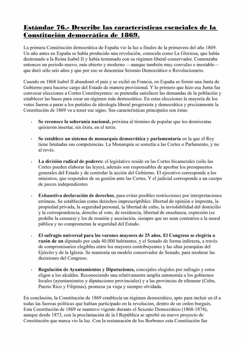 Estándar 72.- (Práctico) Las desamortizaciones eclesiástica
y civil.
Millones de Reales de
Vellón
3.500
3.000
2.500
2.000
1.500
1.000
500
0.