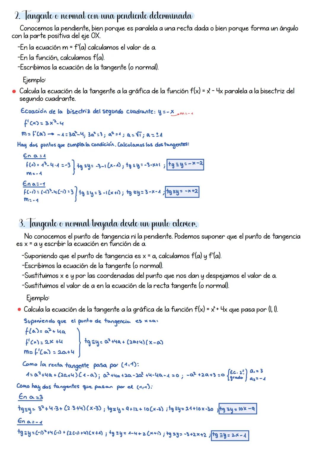 # Tema 2: Derivadas y aplicaciones

Concepto
Si una función f(x) es continua en x = a, se dice que la función f(x) es derivable en x = a si 