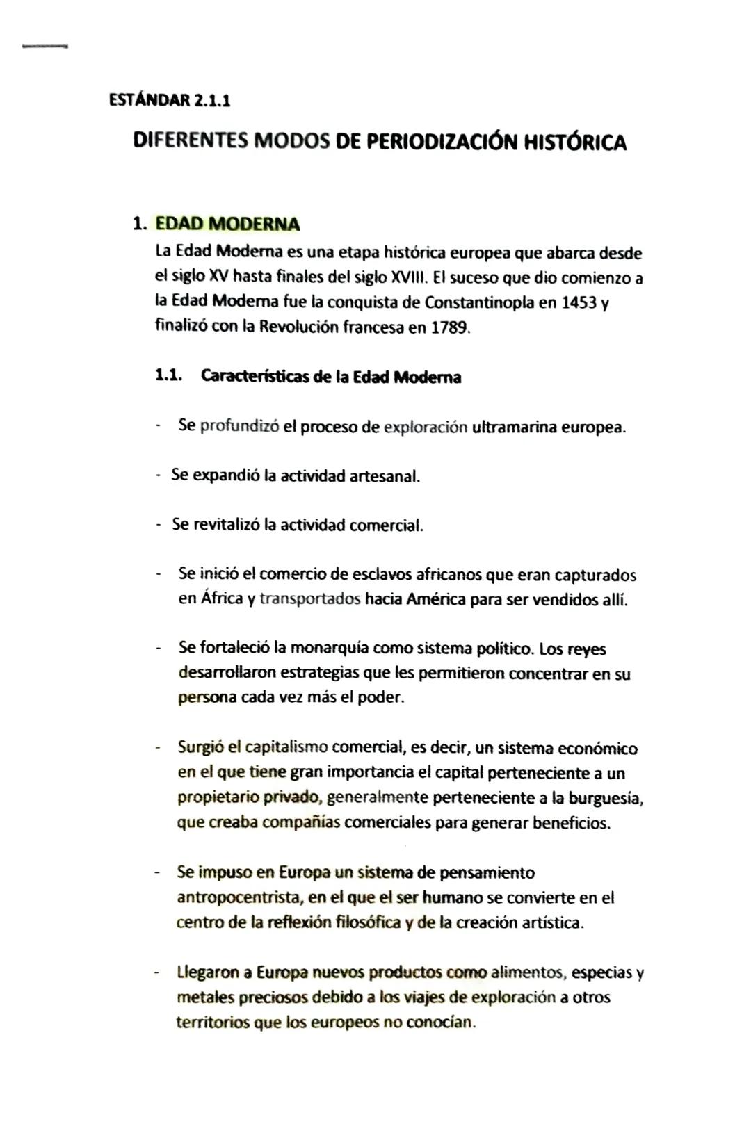 Historia de la Edad Moderna: Renacimiento, Barroco y Absolutismo