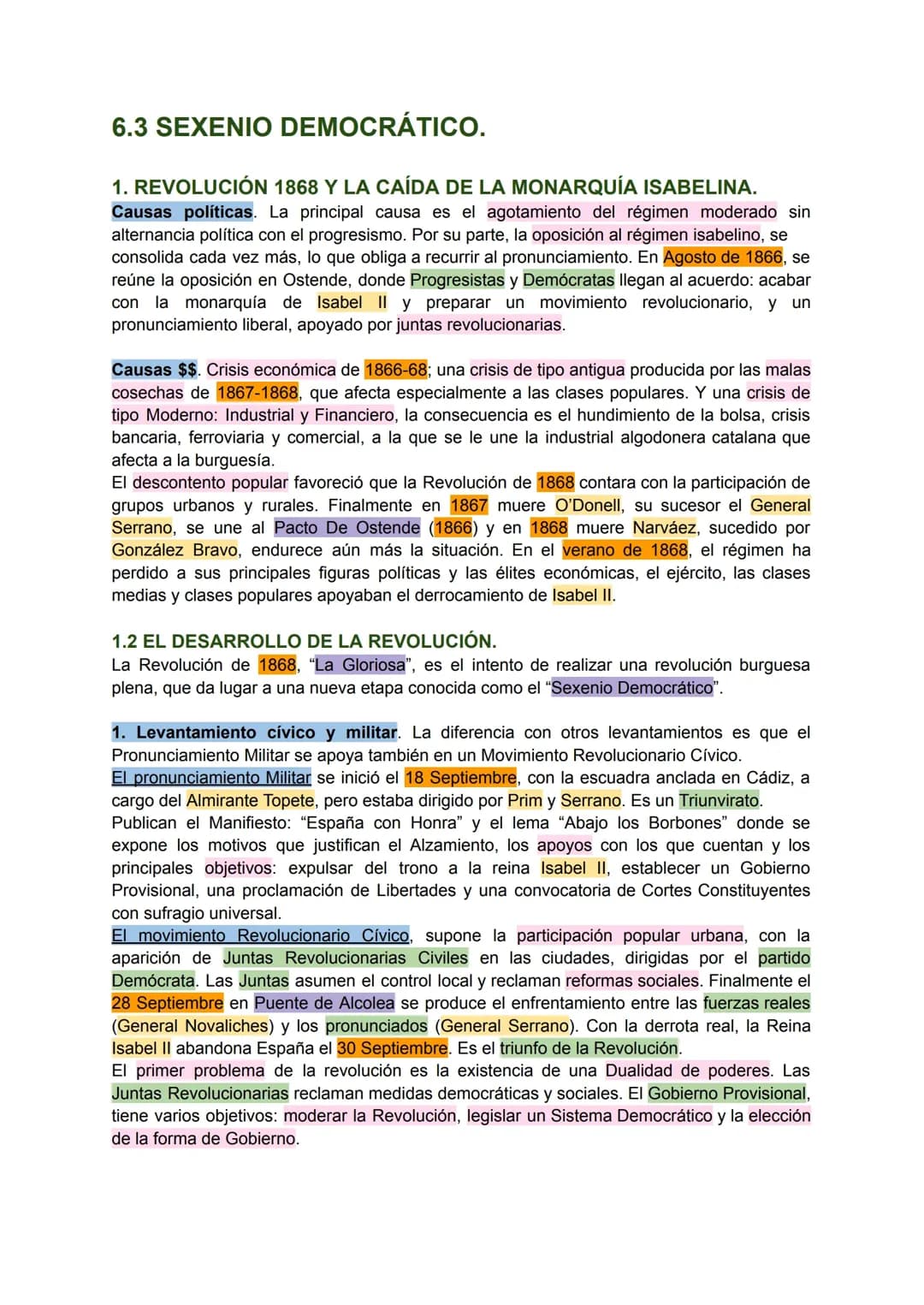 La Revolución Gloriosa de 1868 en España: Causas y Resumen para Niños