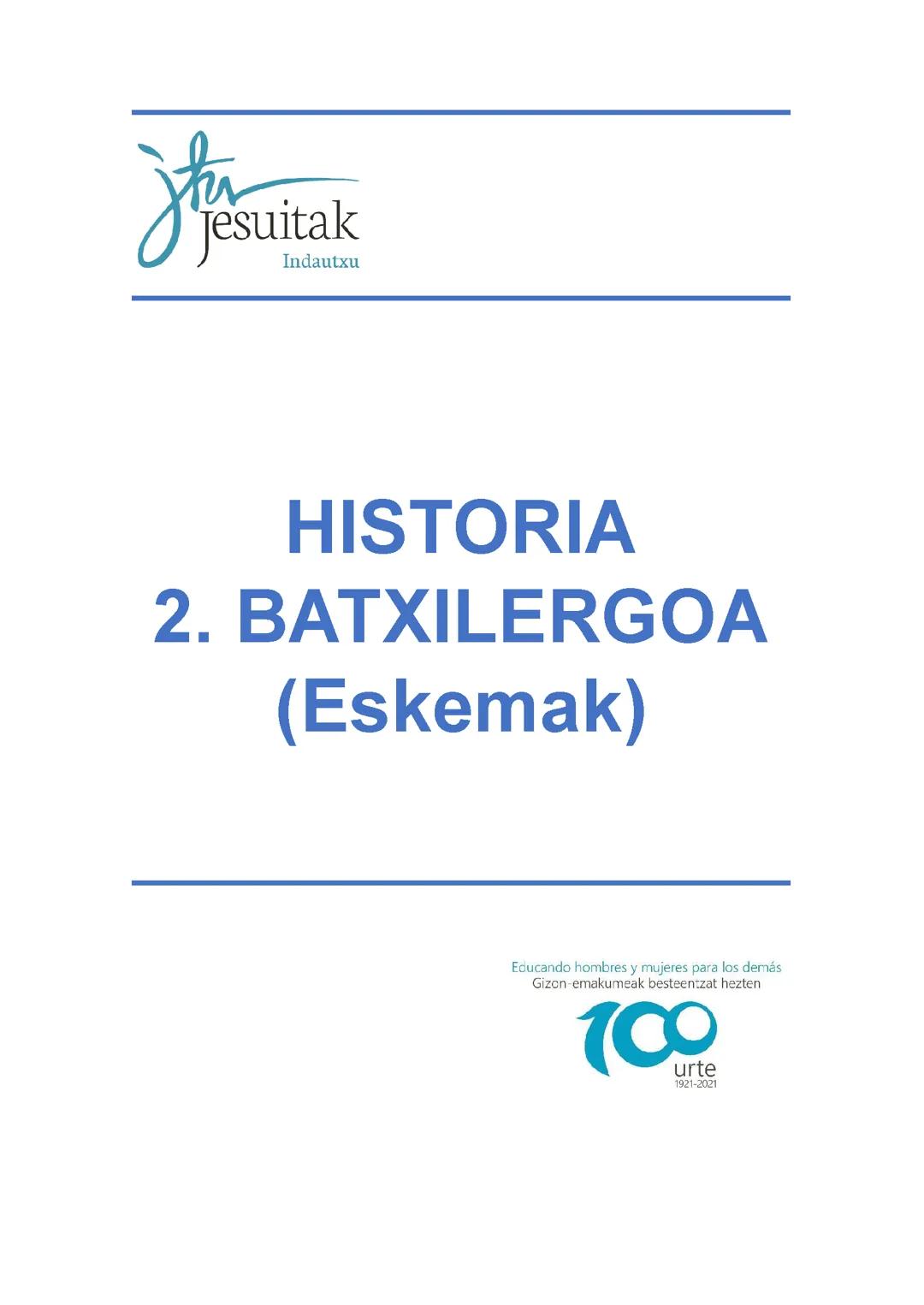 Historia de España para 2º de Bachillerato