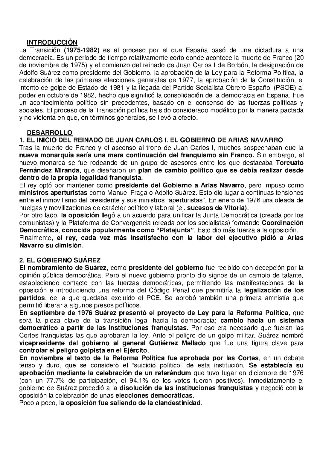 La Transición Española