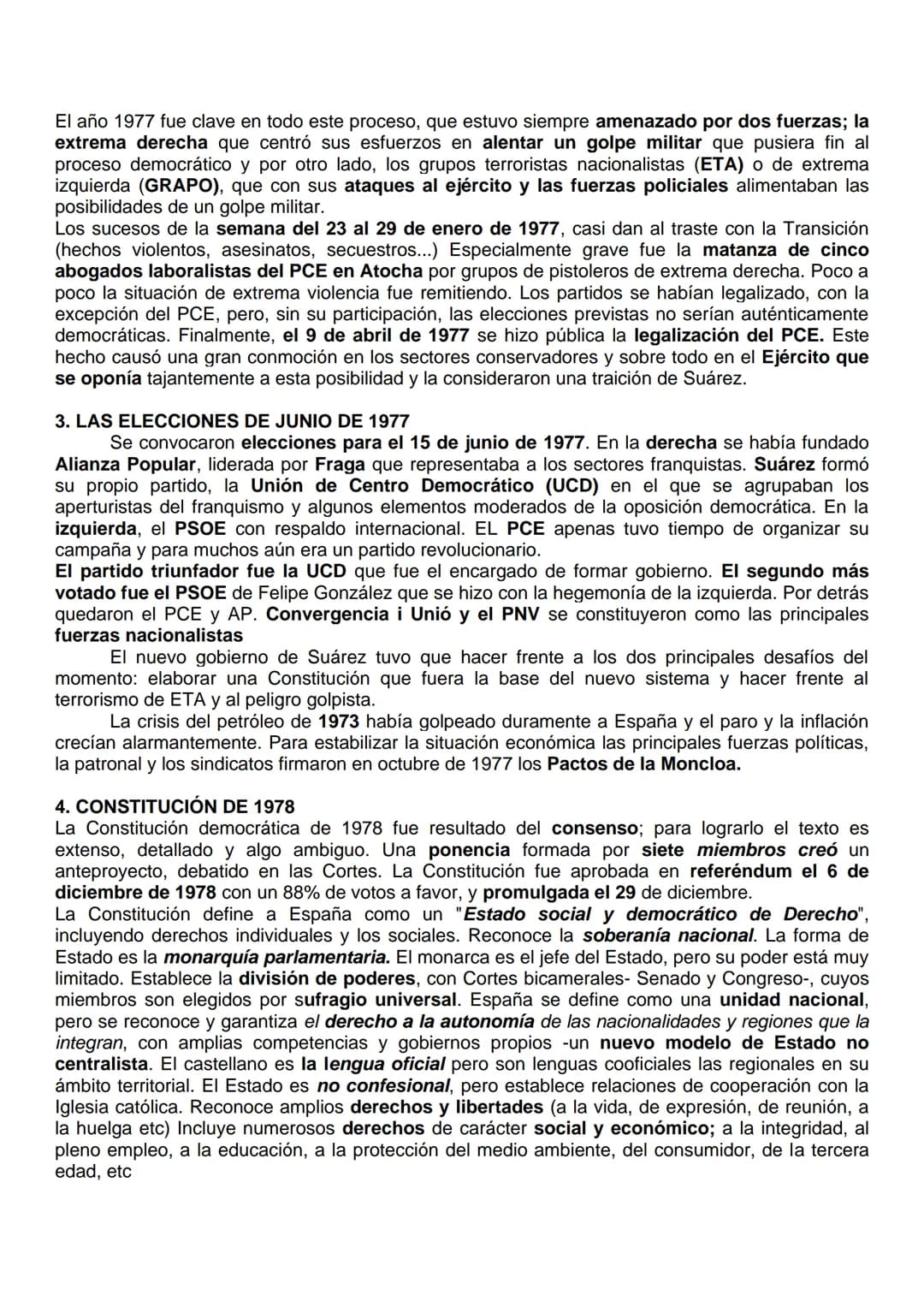 INTRODUCCIÓN
La Transición (1975-1982) es el proceso por el que España pasó de una dictadura a una
democracia. Es un periodo de tiempo relat