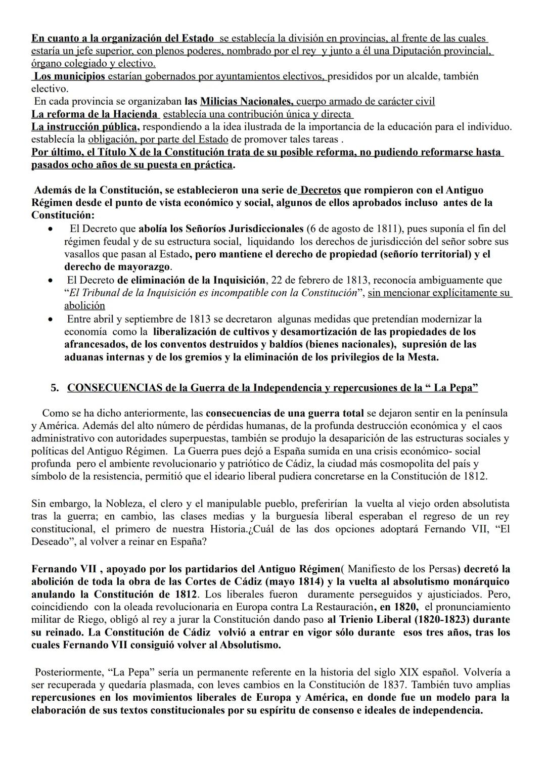 TEMA 1 : CRISIS DEL ANTIGUO RÉGIMEN. GUERRA DE LA INDEPENDENCIA
Y CORTES DE CÁDIZ
"Crisis de la monarquía borbónica. La Guerra de la Indepen