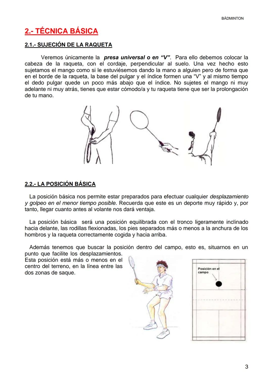 # BADMINTON

Antes de empezar, tenemos que "encuadrar" al bádminton dentro de la clasificación
general de los deportes. El bádminton pertene
