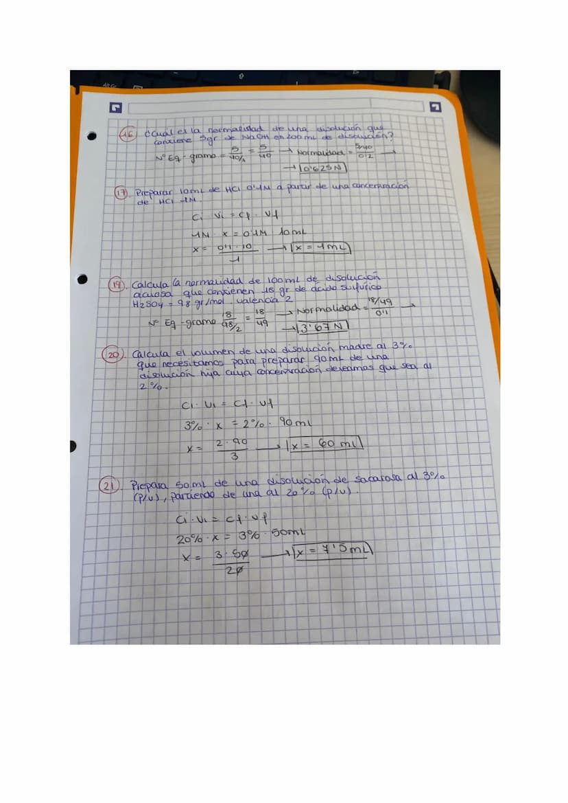 JI
(4)
5
PROBLEMAS DE CONCENTRACIÓN DE DisolucioNES /
EJERCICIOS DE CONCENTRACION 9 EN MASA
-Tenemos 30 gr de sal disuelta en 2003r de disol